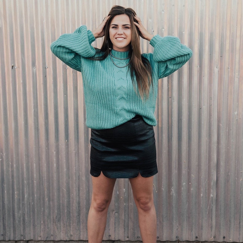 Mint Knit Sweater